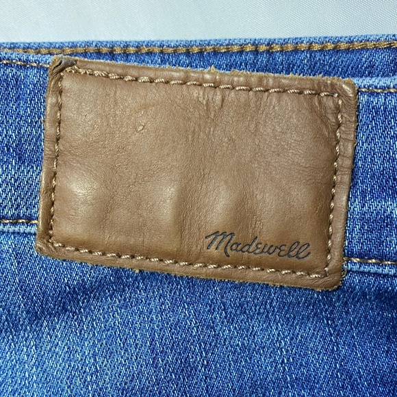 Madewell Distressed Blue Flare Jeans - Picture 2 of 8